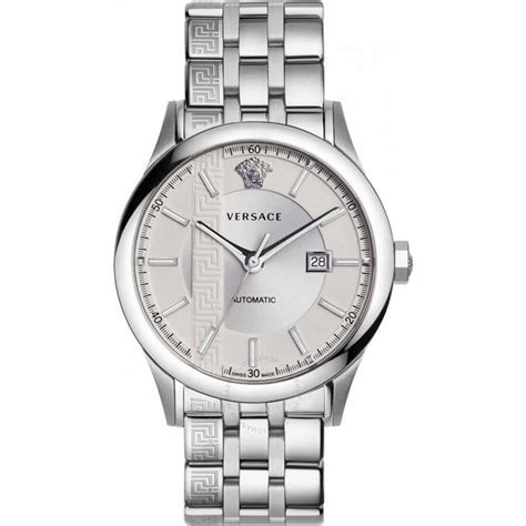 Versace Aiakos Automatic Silver Dial Men's Watch 